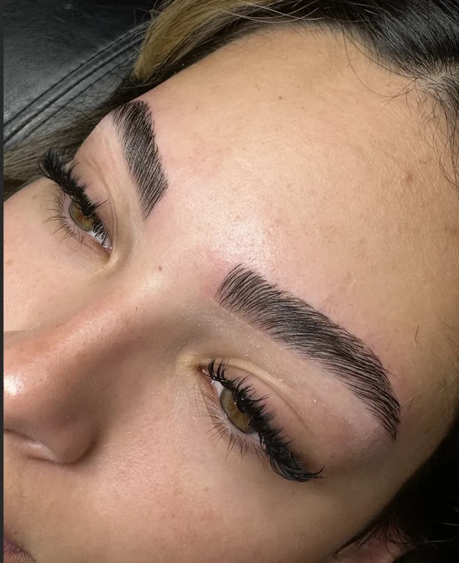 Laminated, shaped brows